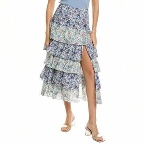 Love Shack Fancy Liberty Tiered Maxi Skirt